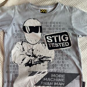 Gray Racing Graphic Short Sleeve Tee